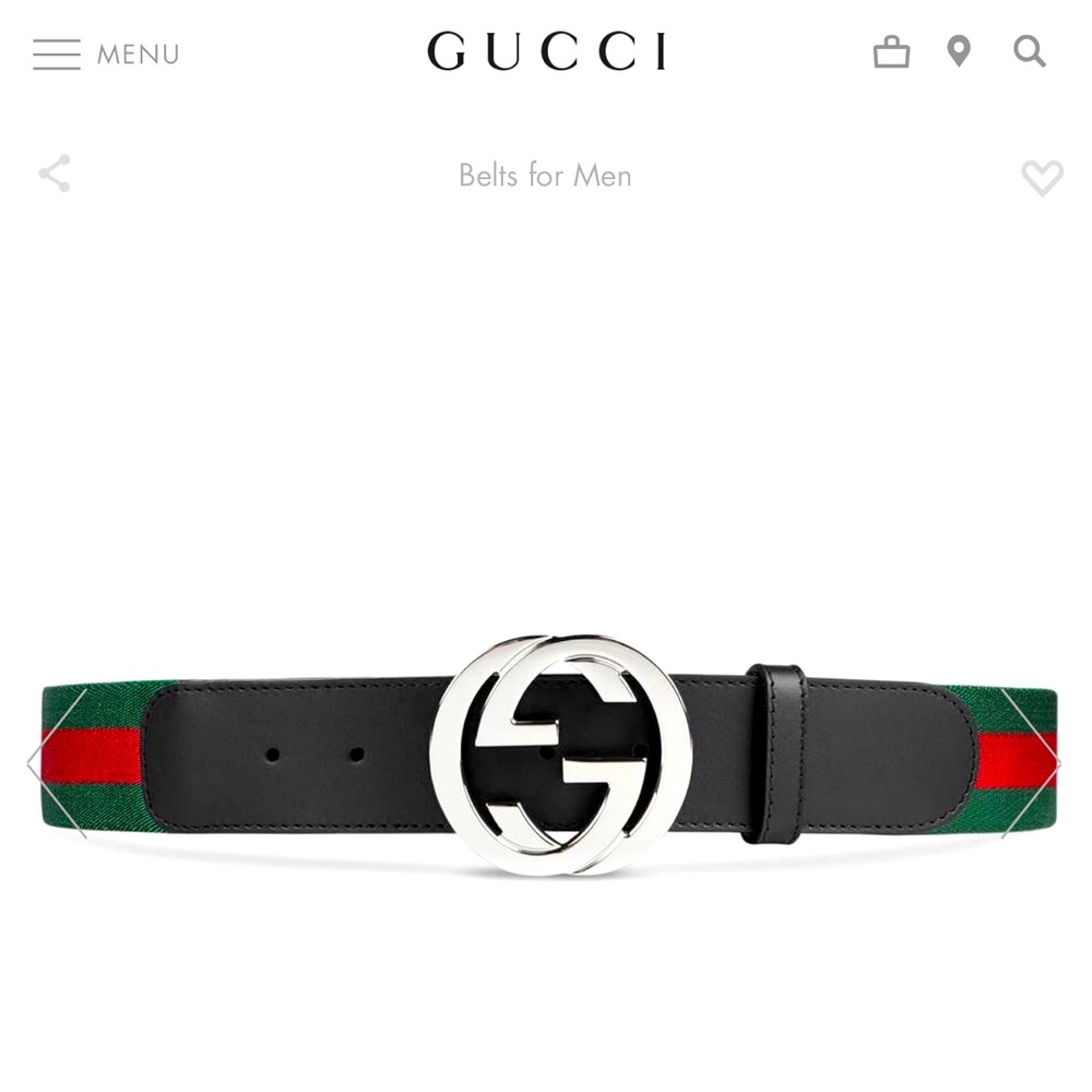 Stunning GG belt for sale, 34 inch